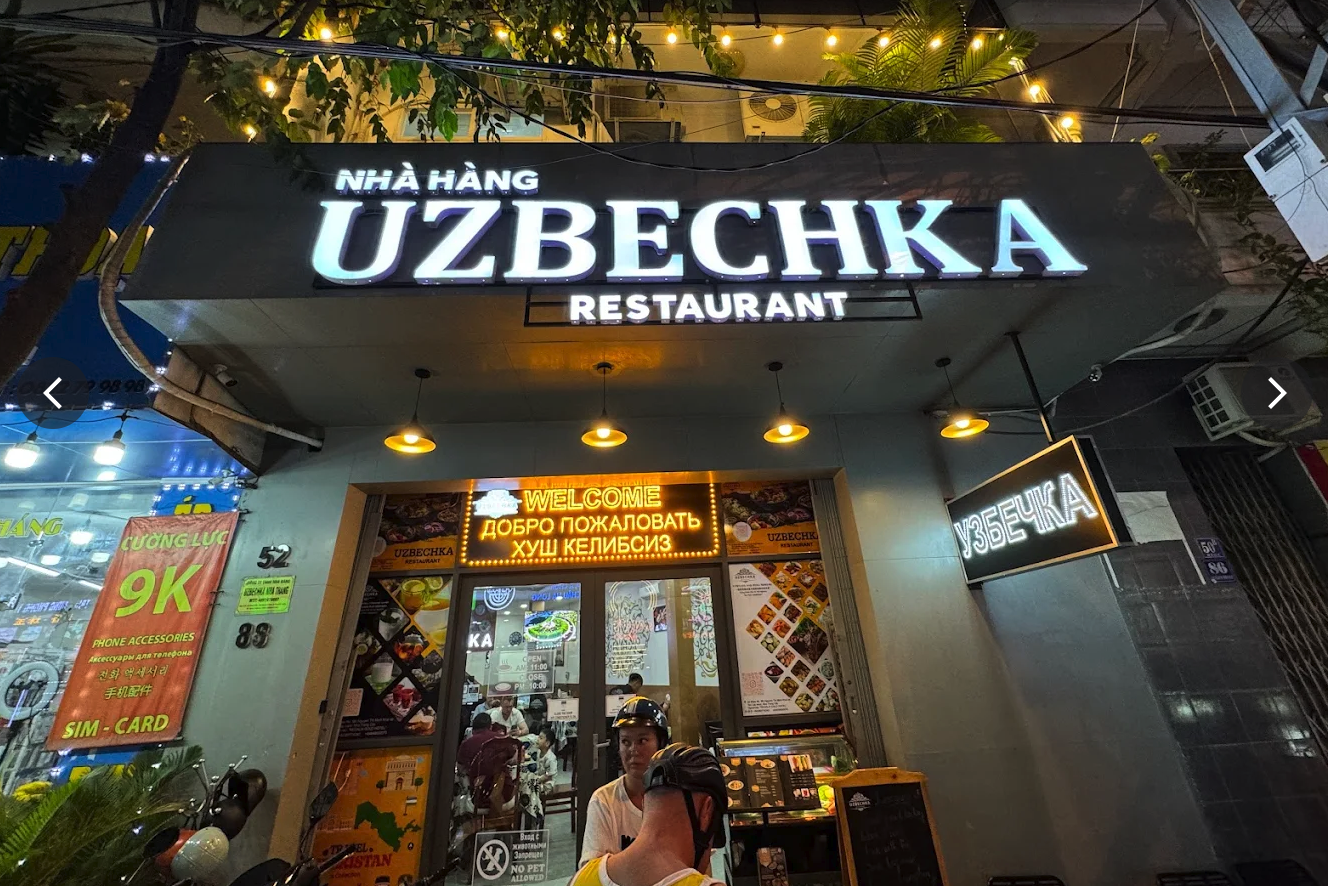 Nhà hàng Uzbechka - Ẩm thực Uzbekiztan