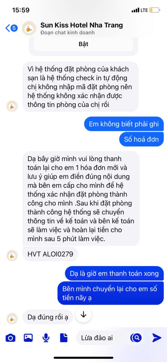 Trang facebook giả mạo để lừa đảo tiền từ khách hàng